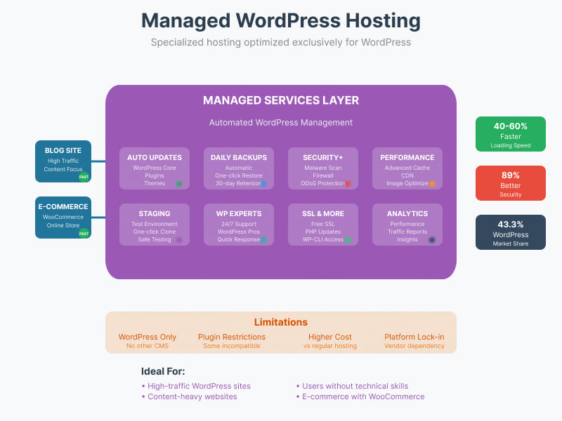 managed wordpress hosting illustration